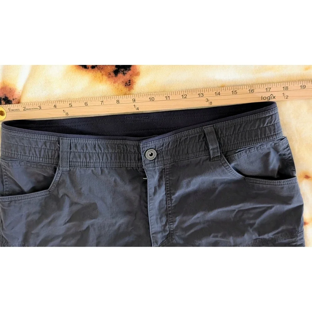 Kuhl Free Ryde Mens 36x32 Gray Technical Hiking Pants Style 5370 Articulated Kne